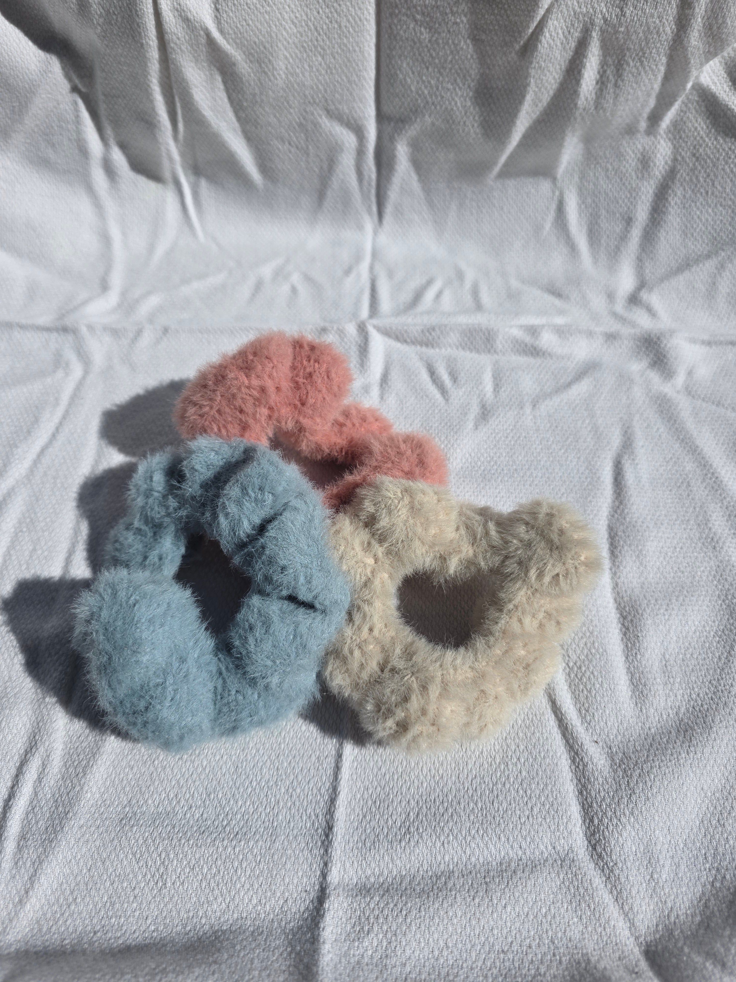 Fuzzy Scrunchies - 3 Pack Bundle